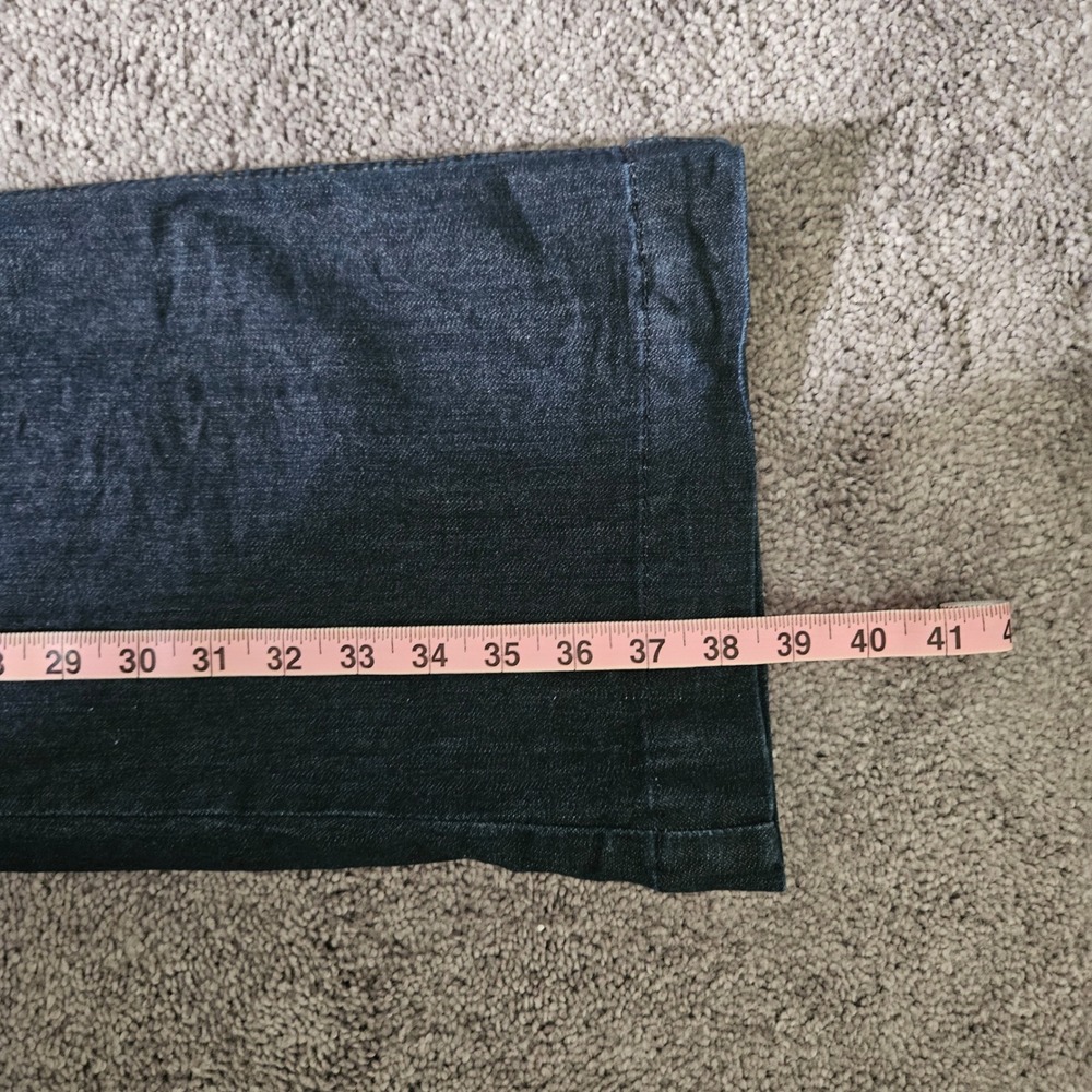 Ariat Women Perfect Rise Trouser Jeans Dark Wash Wide Leg Denim Size 27 S - Picture 8 of 9
